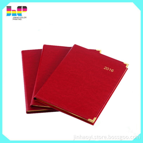 pocket book printing pu leather notebook